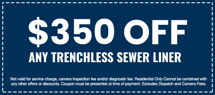 trenchless sewer liner service coupon