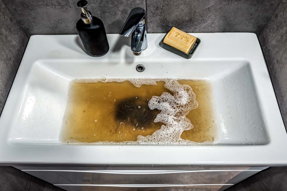 clogged drain