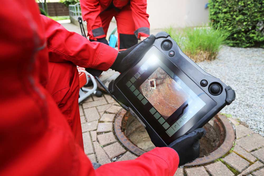 Sewer Surgeons technician conducting a sewer video inspection