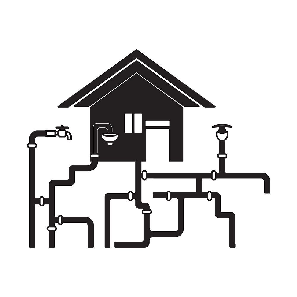 plumbing layout of a home