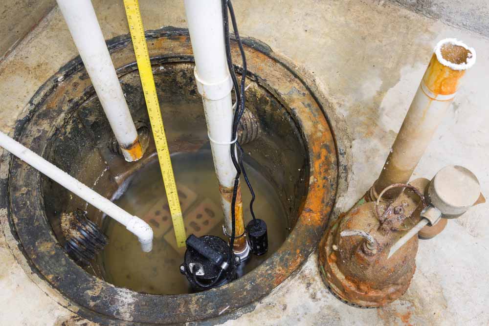 worn-out sump pumps